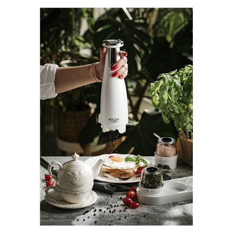 Adler | Electric Salt and pepper grinder | AD 4449w | Grinder | 7 W | Housing material ABS plastic | Lithium | Mills with cerami - 8